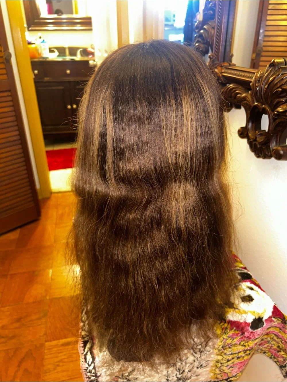 Brown Shoulder-Length Lace Front Wig